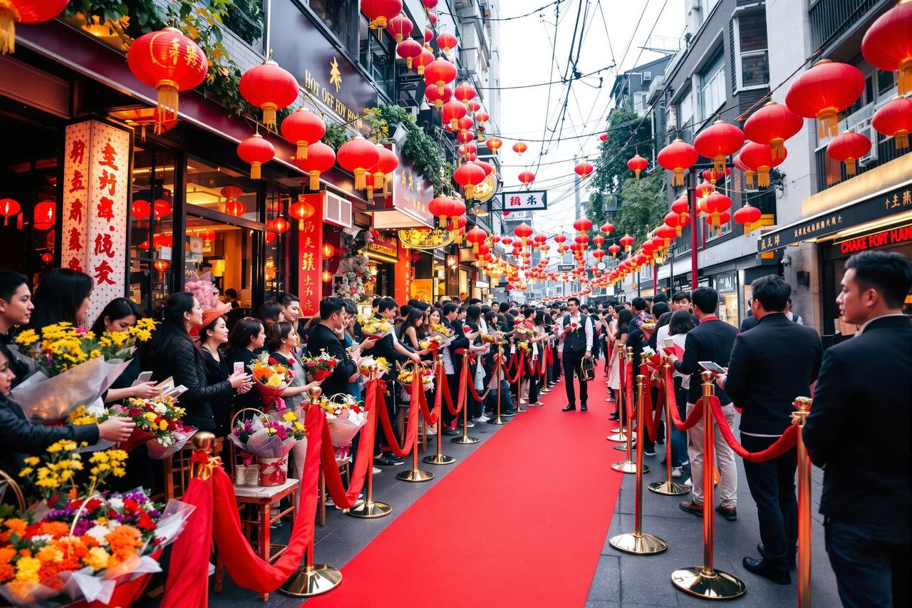 现场直击：某明星火锅店开业现场，粉丝凌晨三点开始排队 - 51爆料王